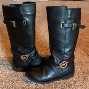 Girls MK Black Riding Boots